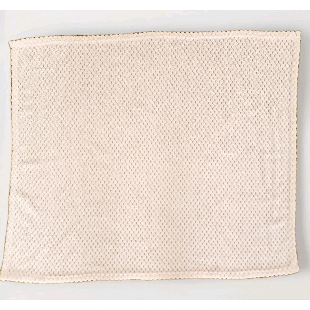 Baby Pink Popcorn Chenille Baby Blanket 38x30 Soft Plush Bubble Lovey